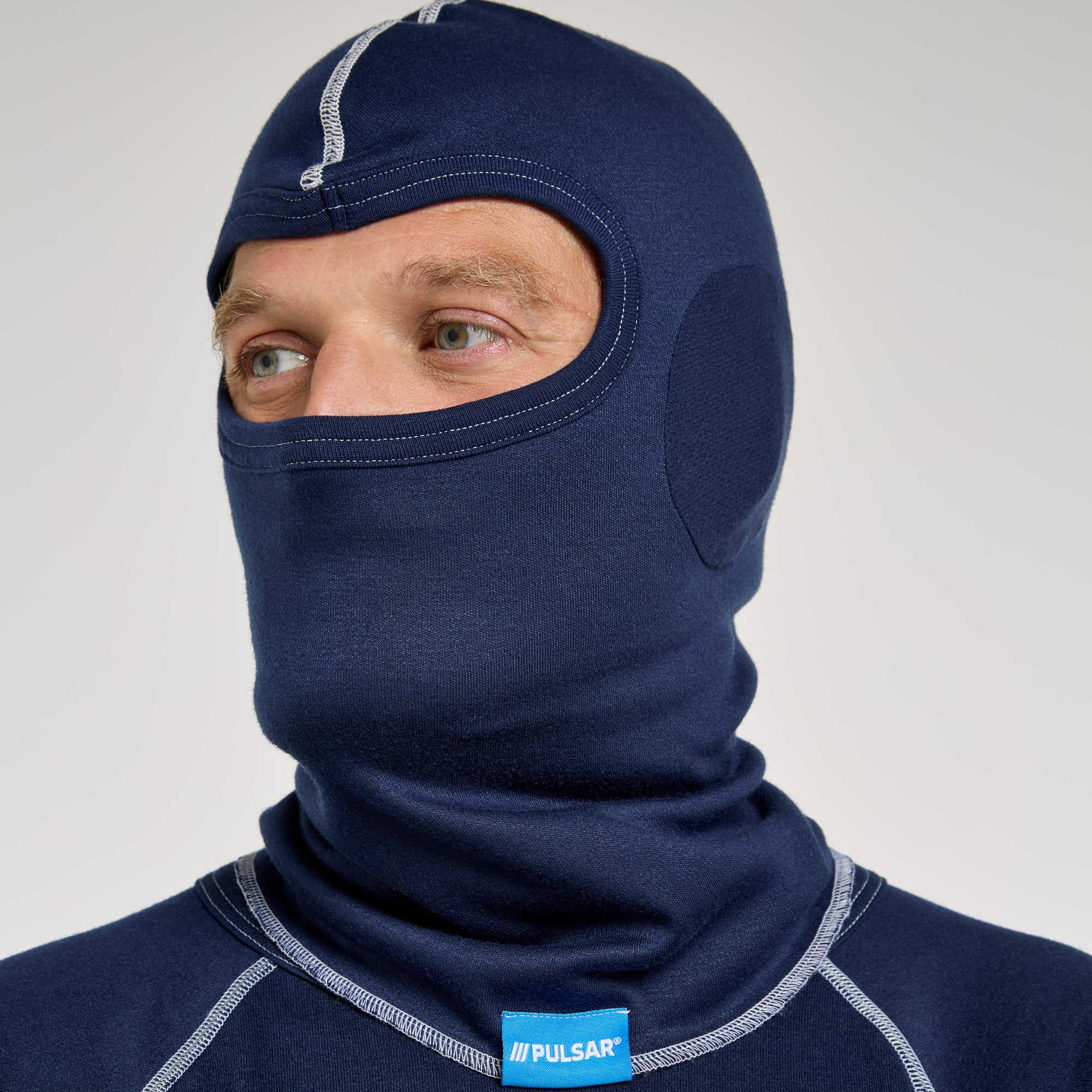 Balaclava Mesh Ear Cut Outs Navy