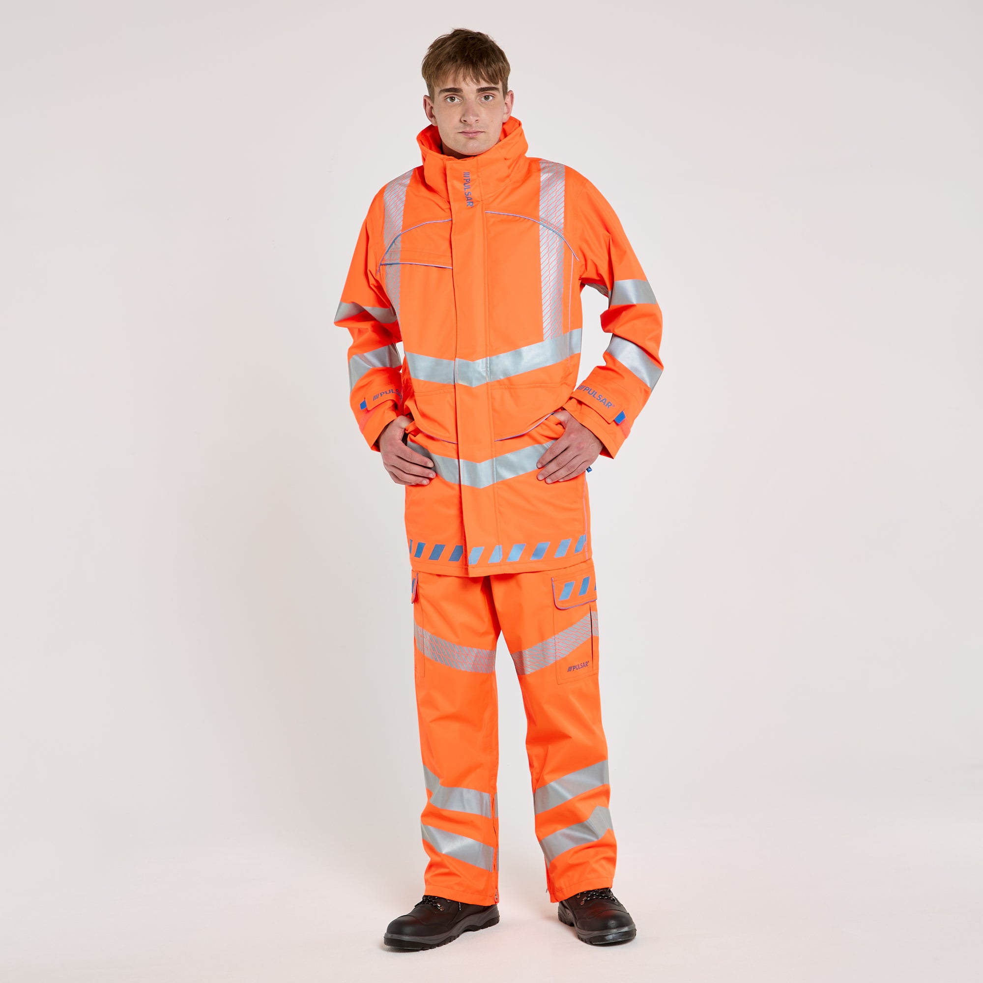 Storm Coat Orange - Recycled Content