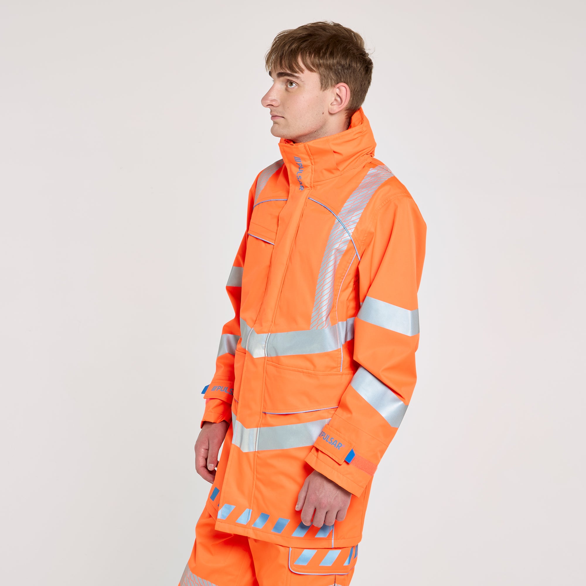 Storm Coat Orange - Recycled Content