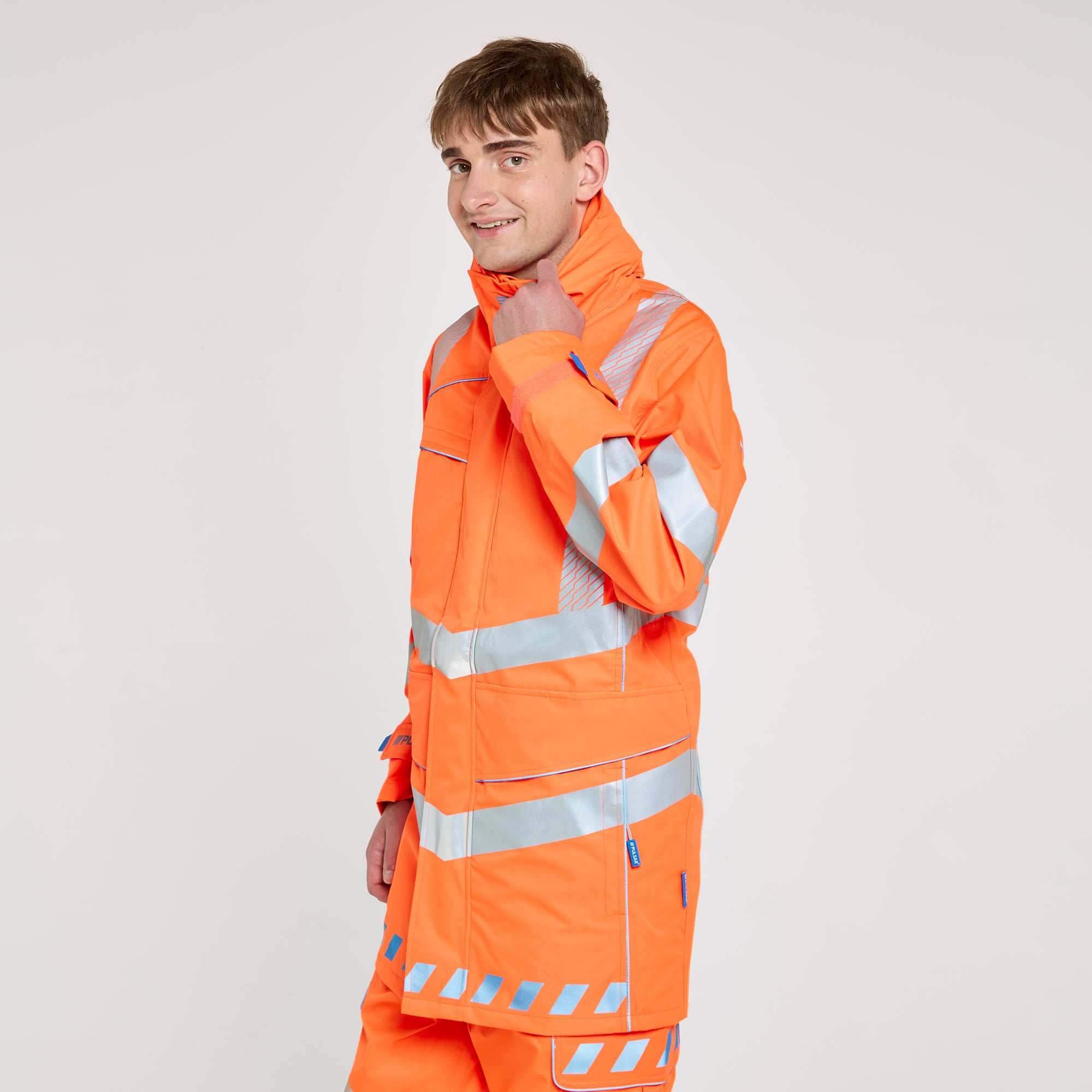 Storm Coat Orange - Recycled Content