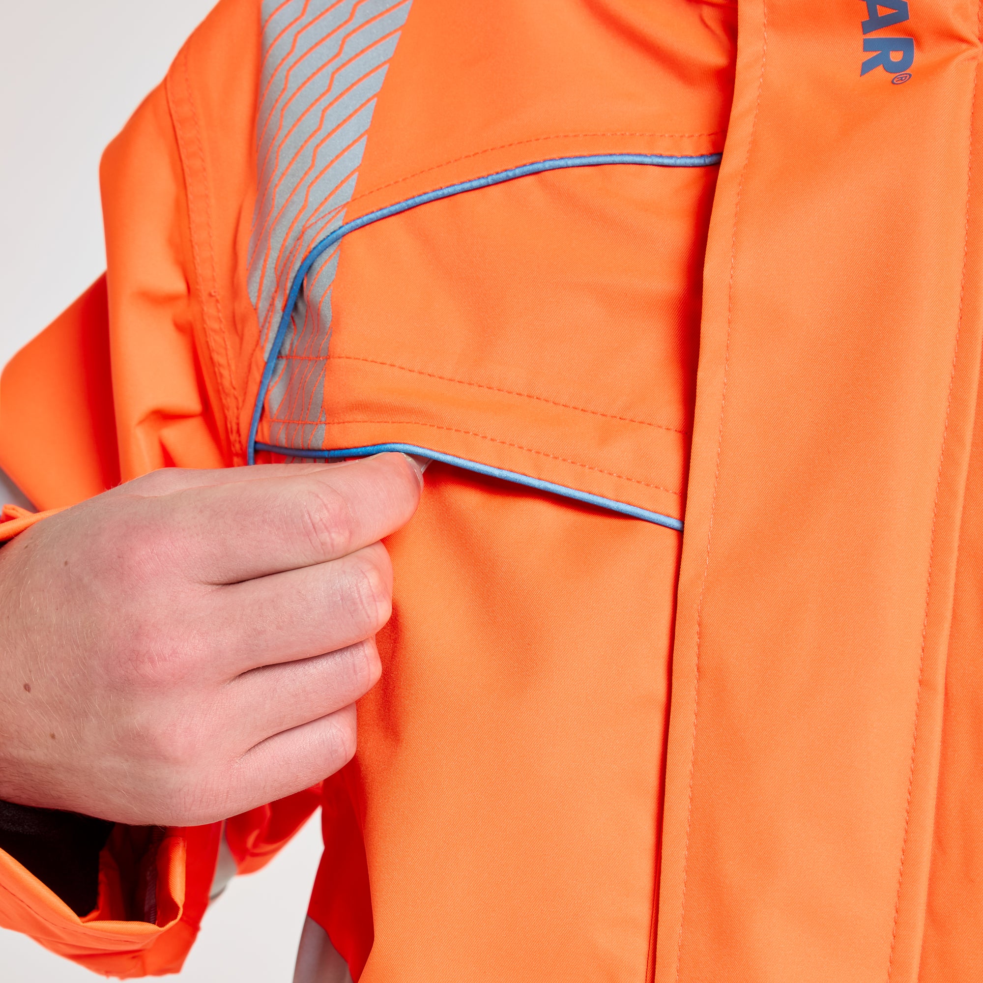 Storm Coat Orange - Recycled Content