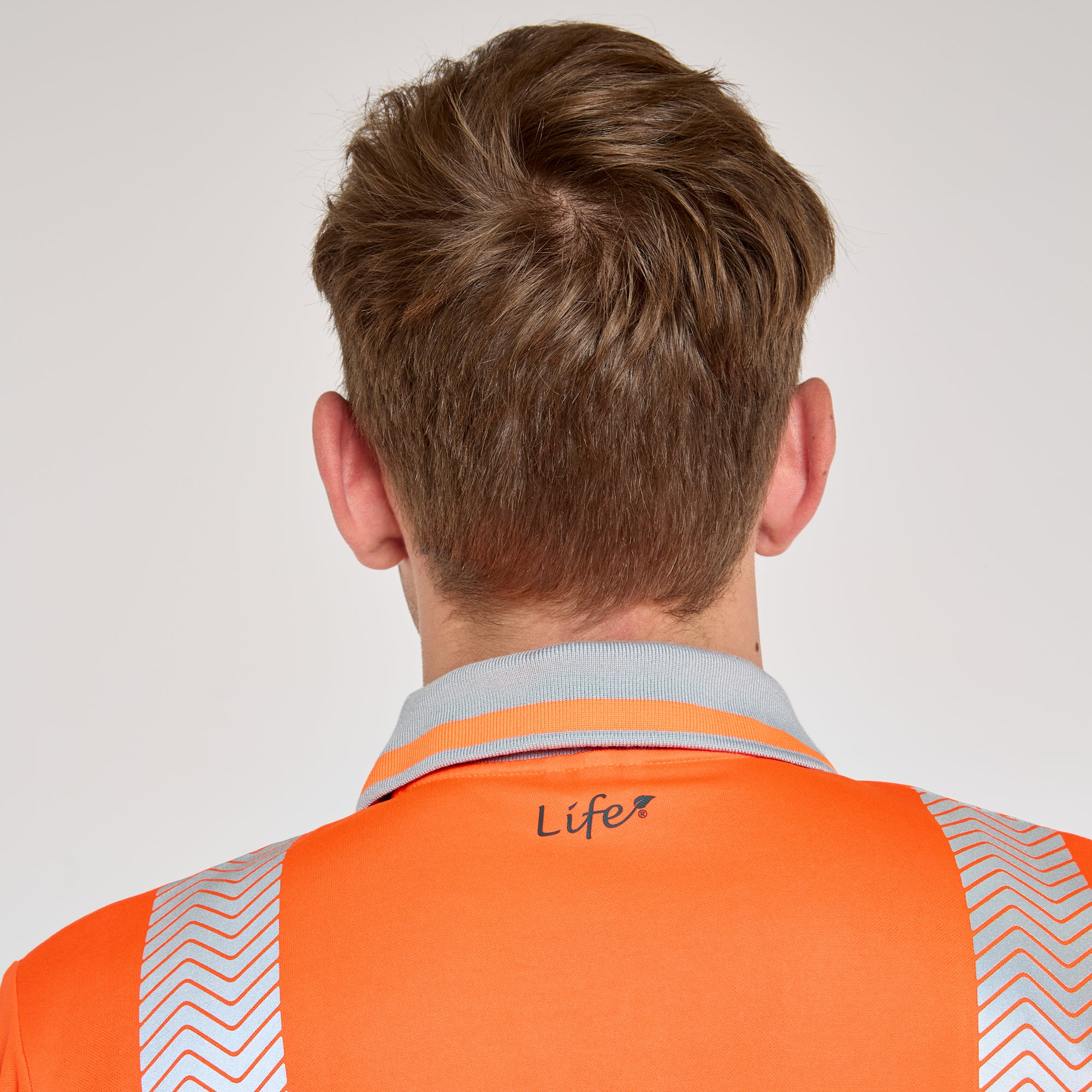 Short Sleeve Polo Shirt Orange - Bamboo Content