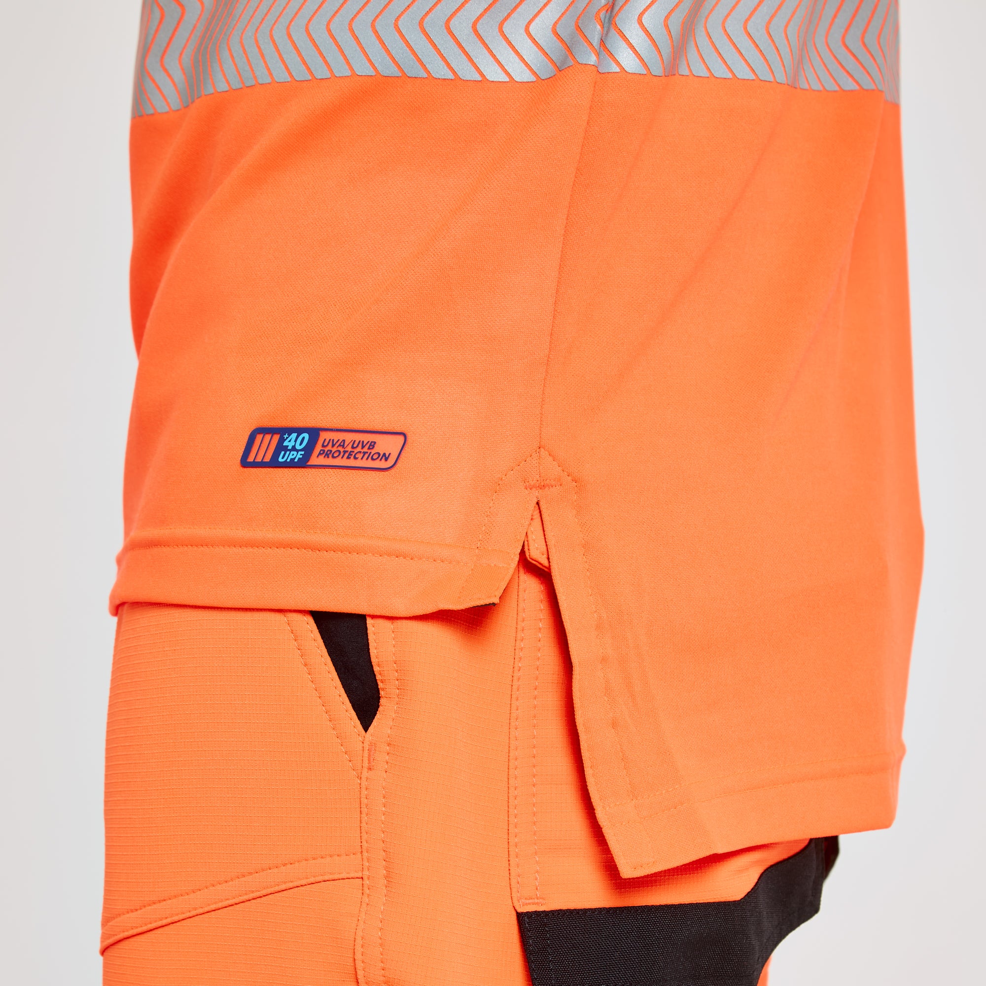 Short Sleeve Polo Shirt Orange - Bamboo Content
