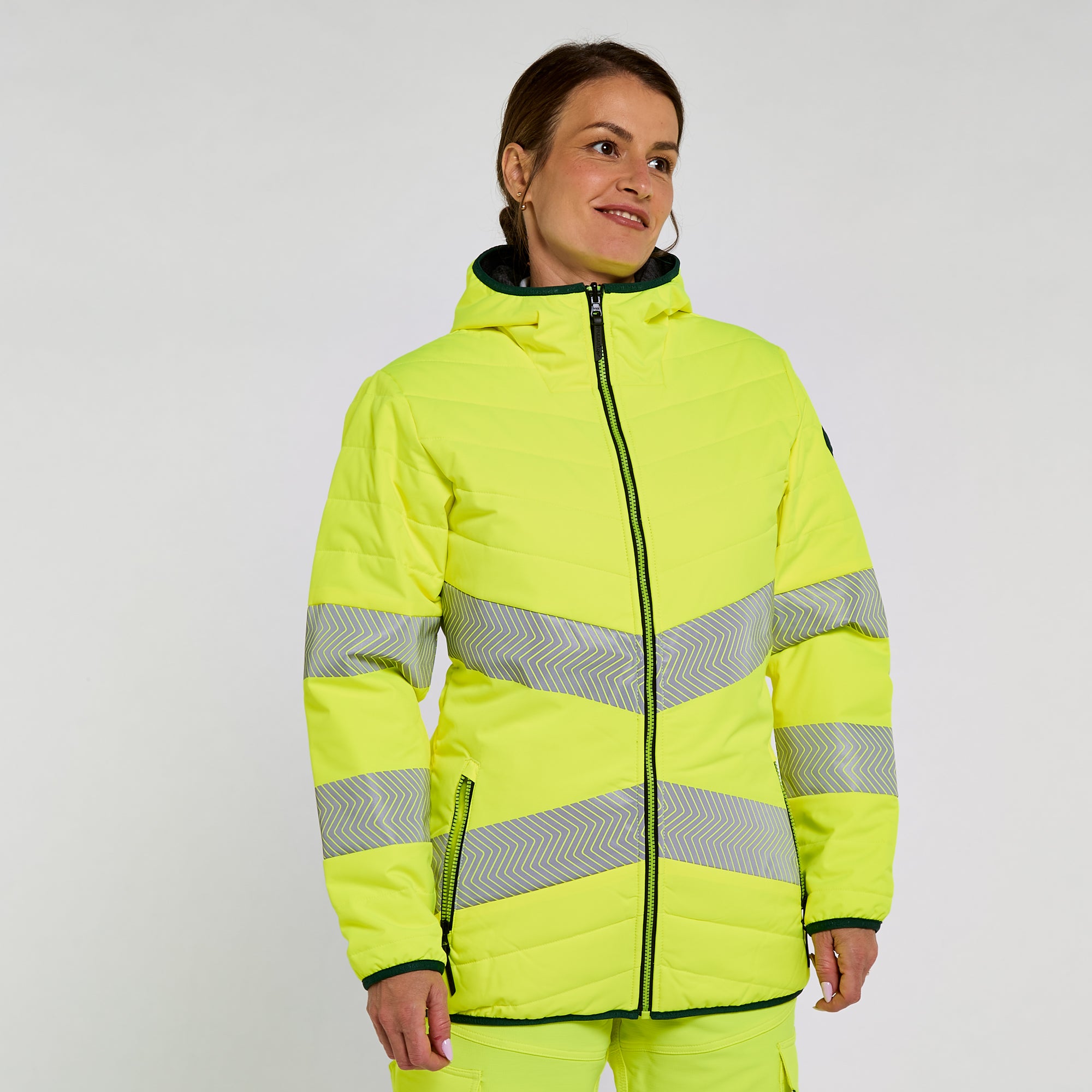 Women's Reversible Puffer Jacket Yellow