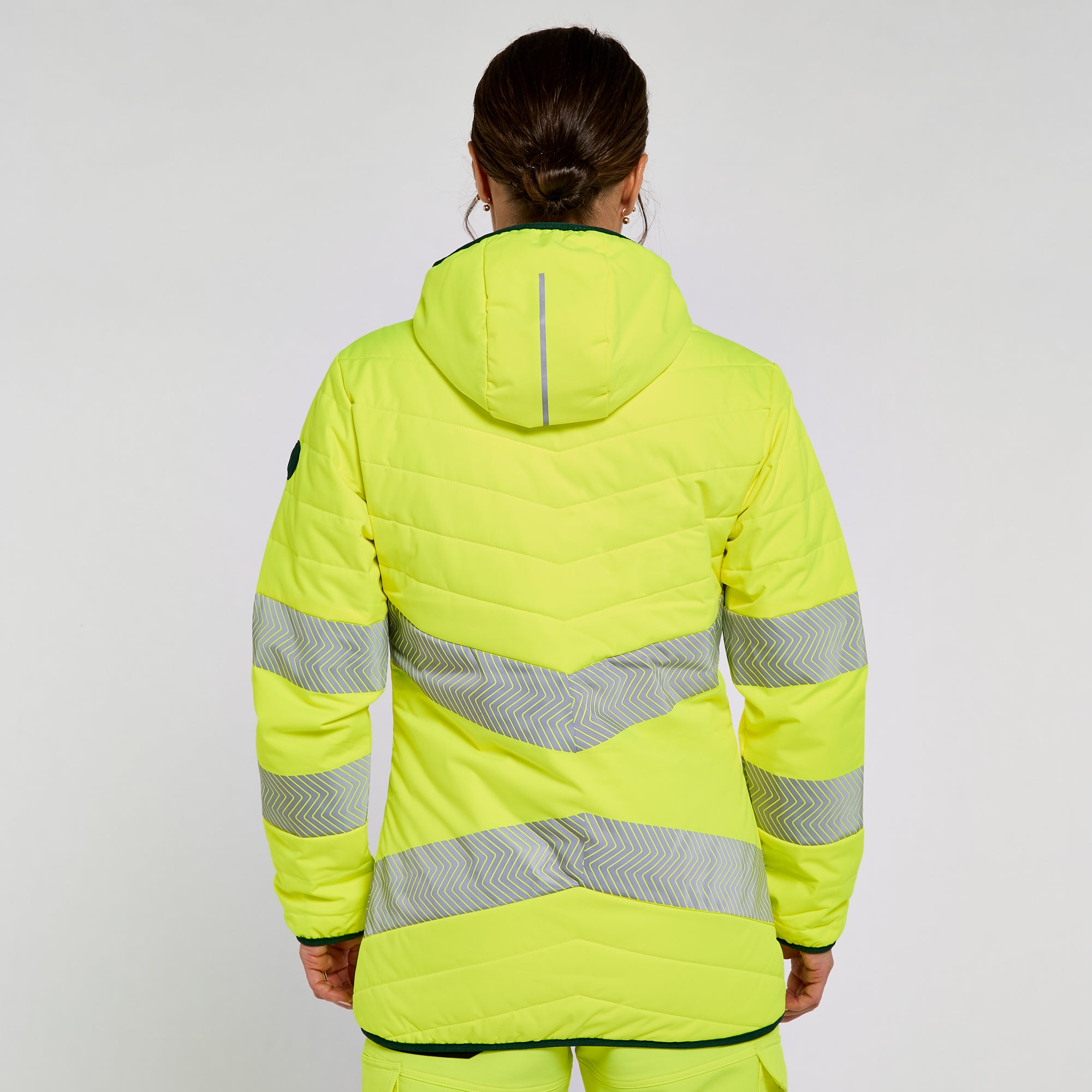 Women's Reversible Puffer Jacket Yellow