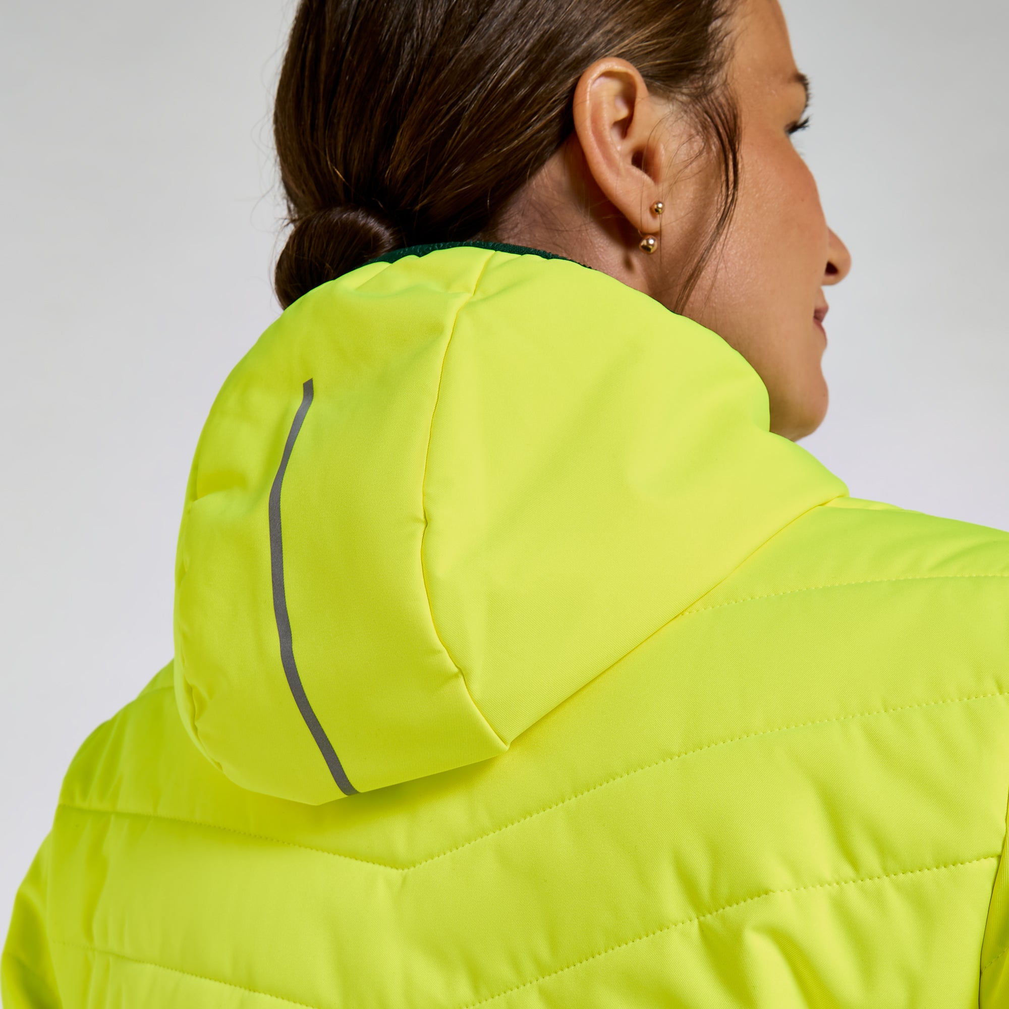 Women's Reversible Puffer Jacket Yellow