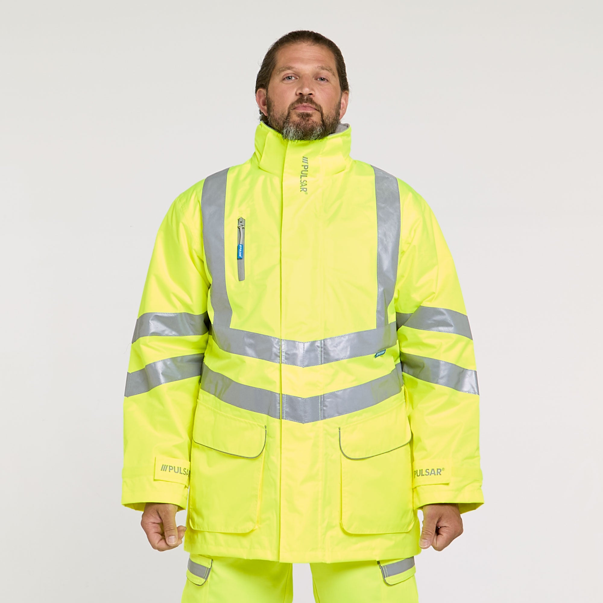 Padded Storm Coat Yellow - Recycled Content