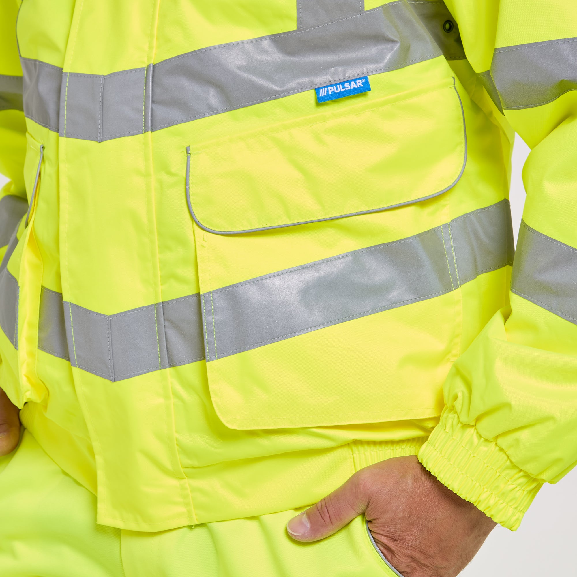 Padded Bomber Jacket Yellow - Recycled Content