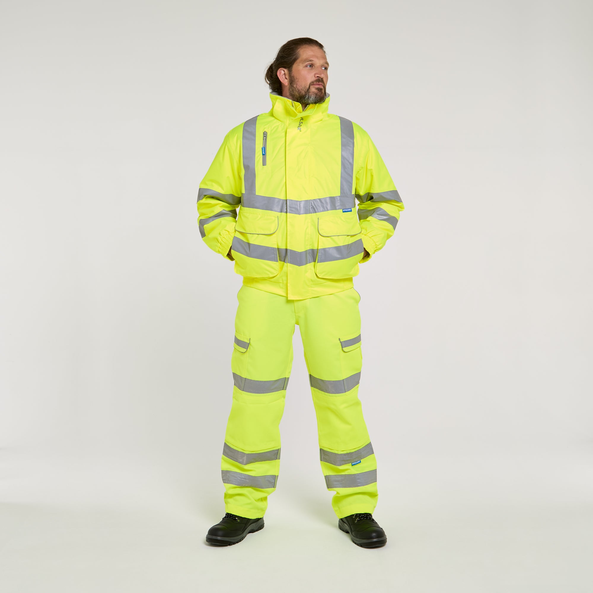 Padded Bomber Jacket Yellow - Recycled Content
