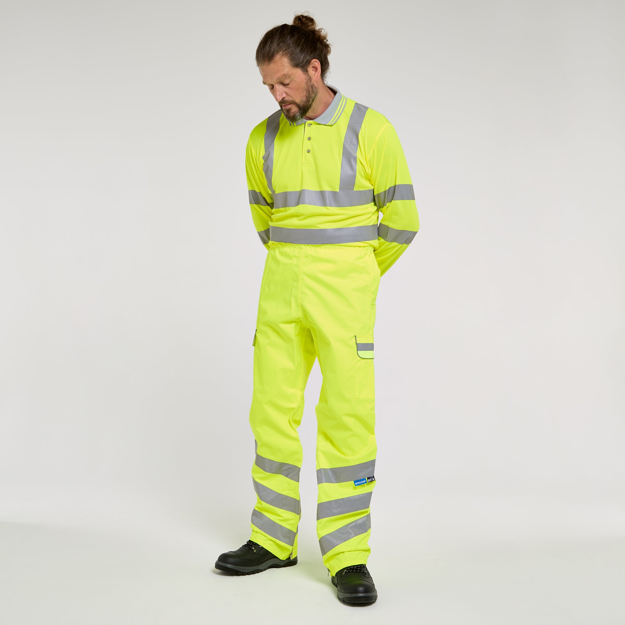 Waterproof Overtrousers Yellow - Recycled Content