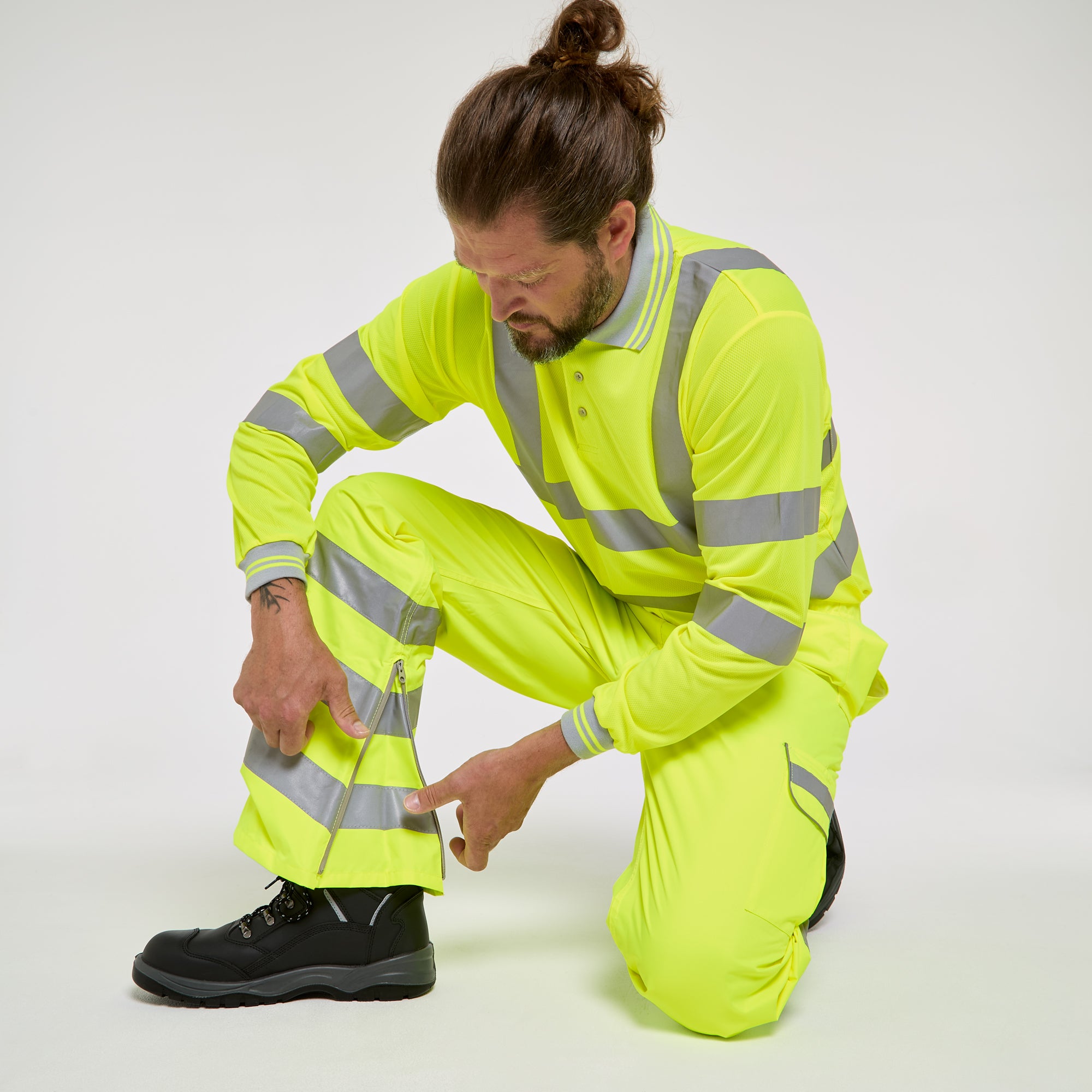 Waterproof Overtrousers Yellow - Recycled Content