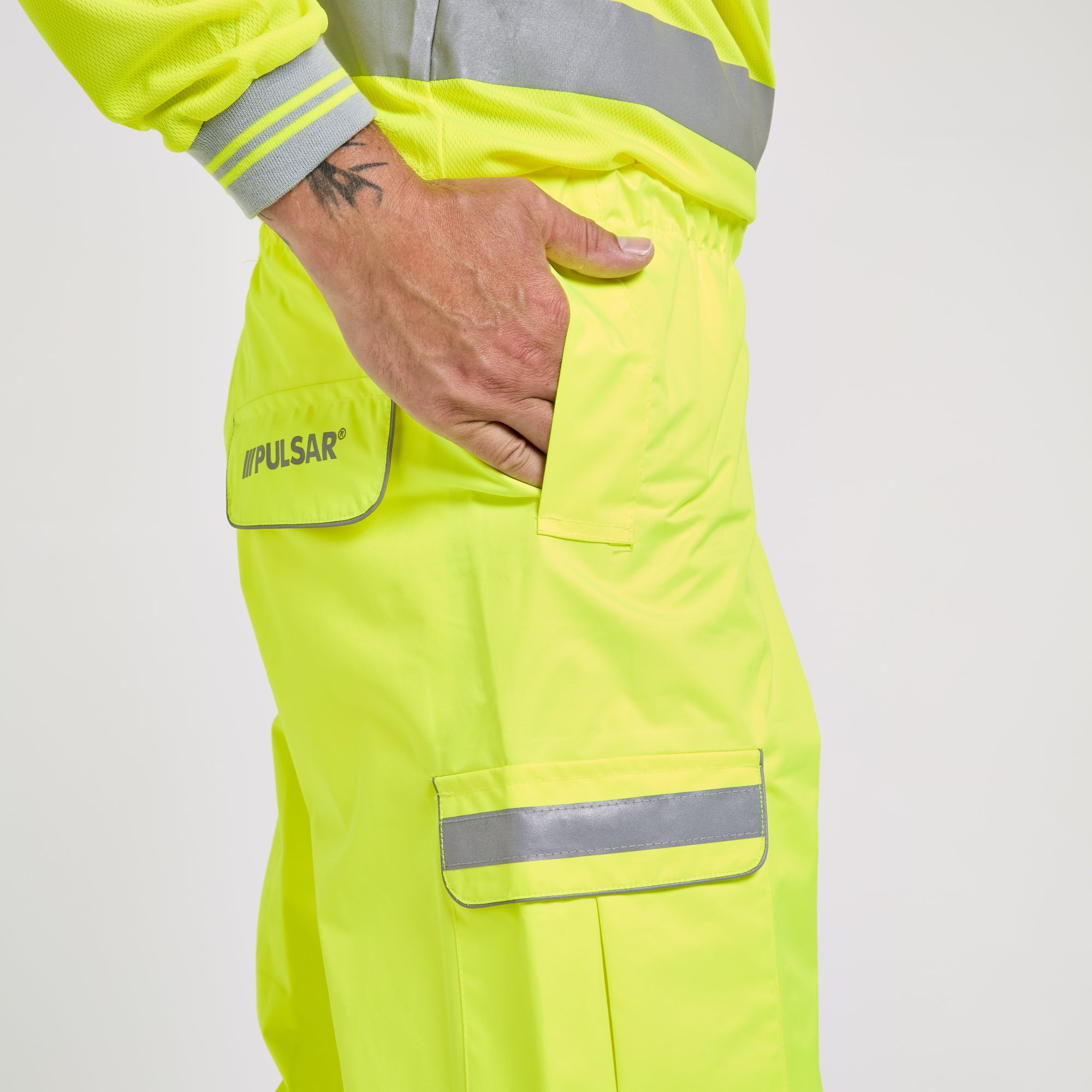 Waterproof Overtrousers Yellow - Recycled Content