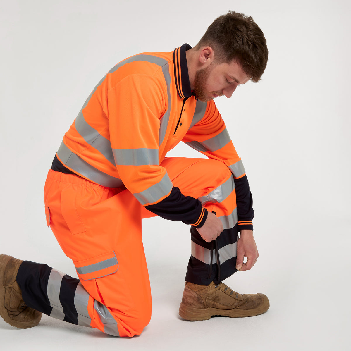 Two Tone Over Trouser Orange Navy