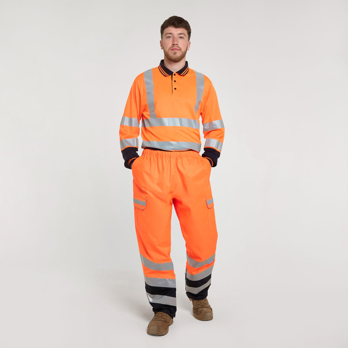 Two Tone Over Trouser Orange Navy