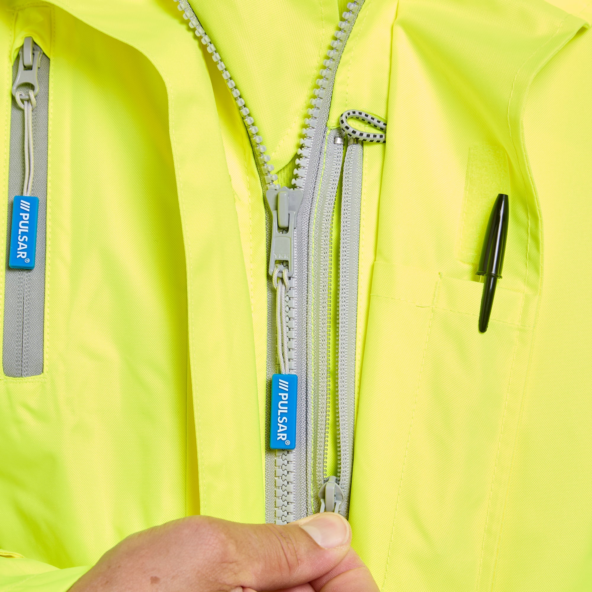 Mesh Lined Storm Coat Yellow - Recycled Content