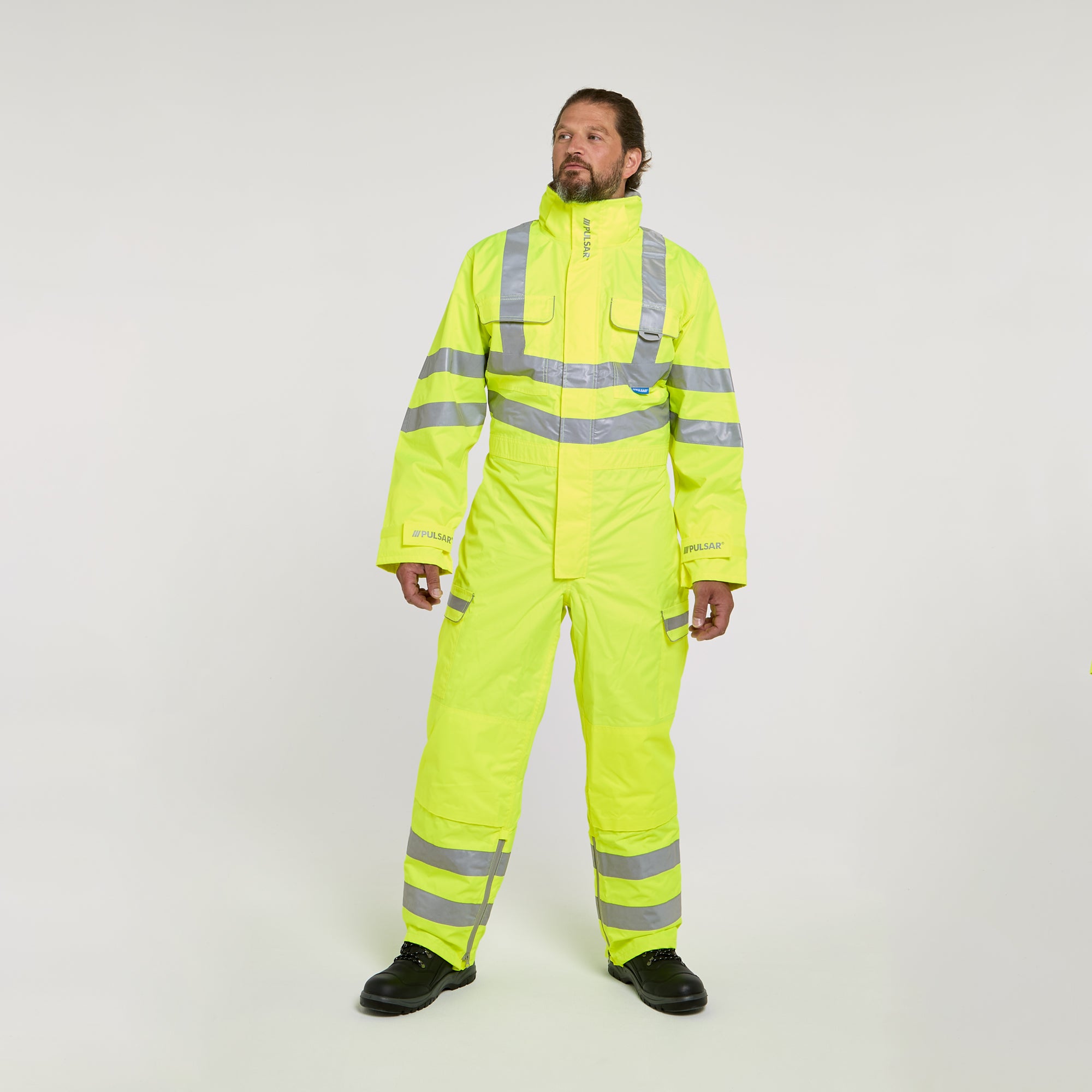 Mesh Lined Coverall Yellow - Recycled Content