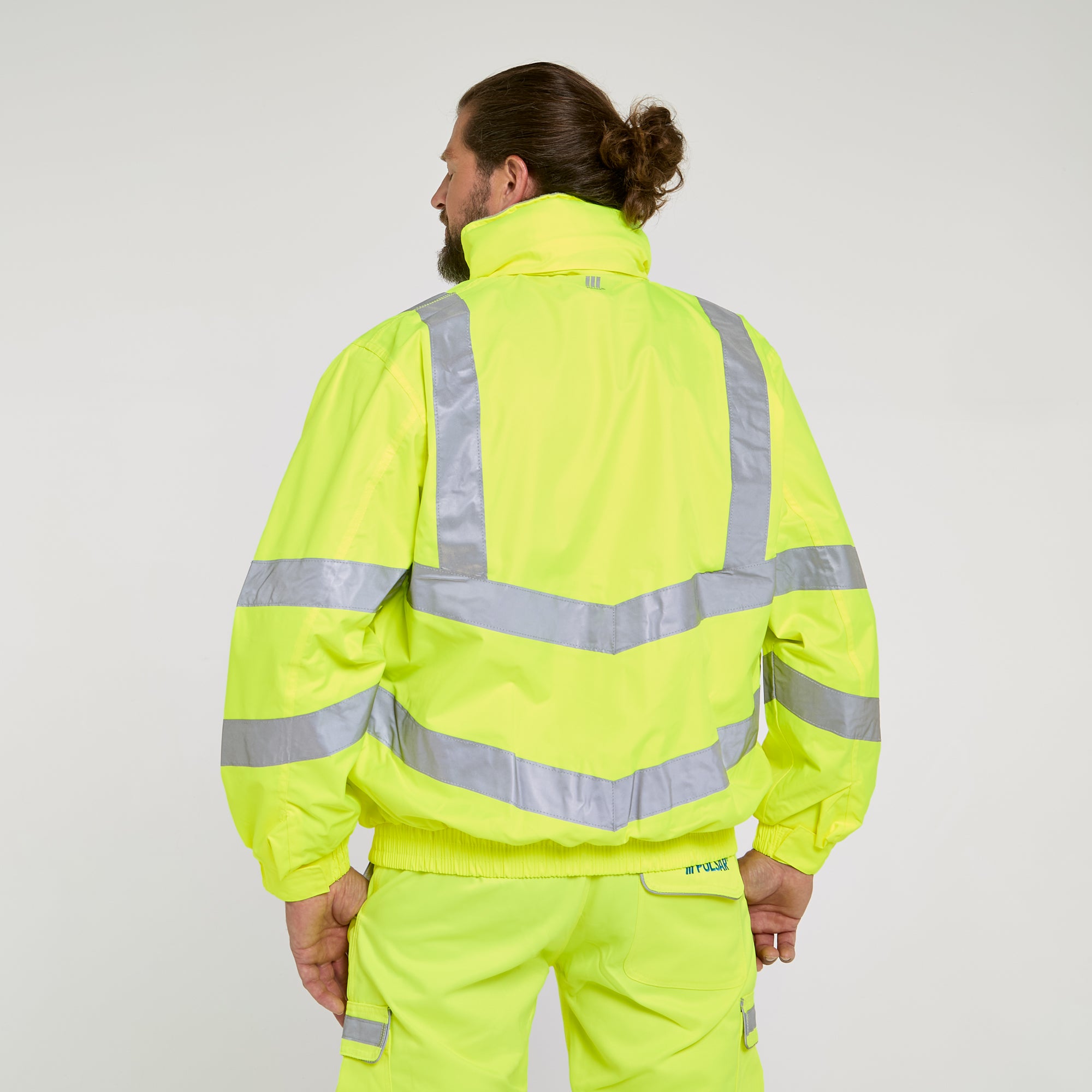 Mesh Lined Bomber Jacket Yellow