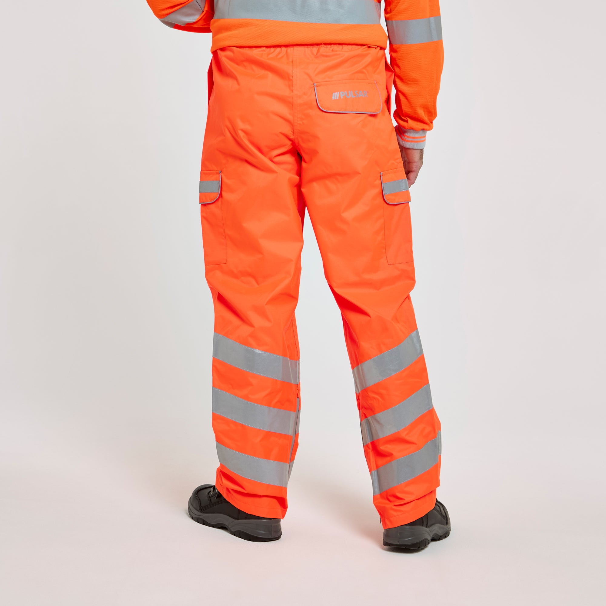 Waterproof Overtrousers Orange - Recycled Content