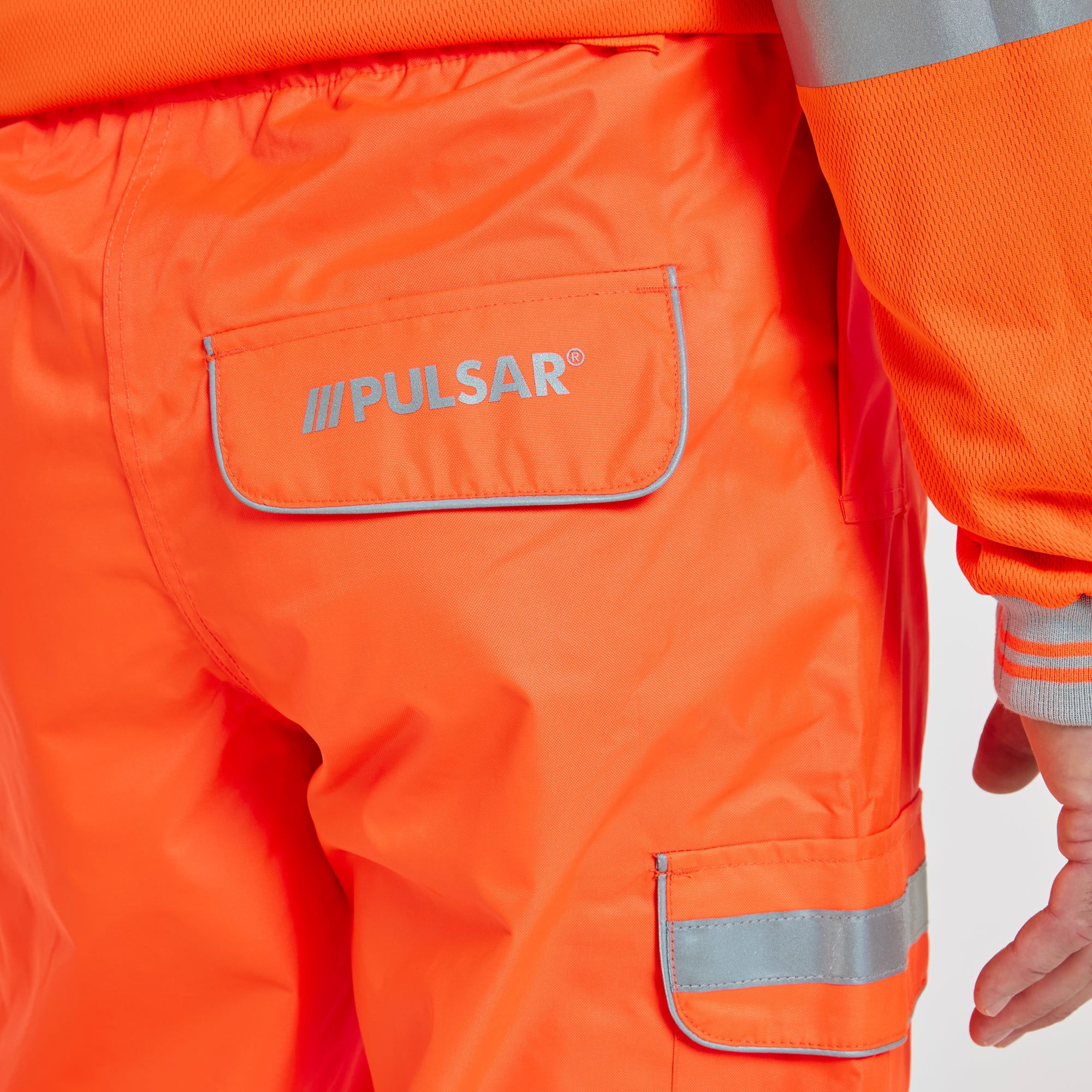Waterproof Overtrousers Orange - Recycled Content