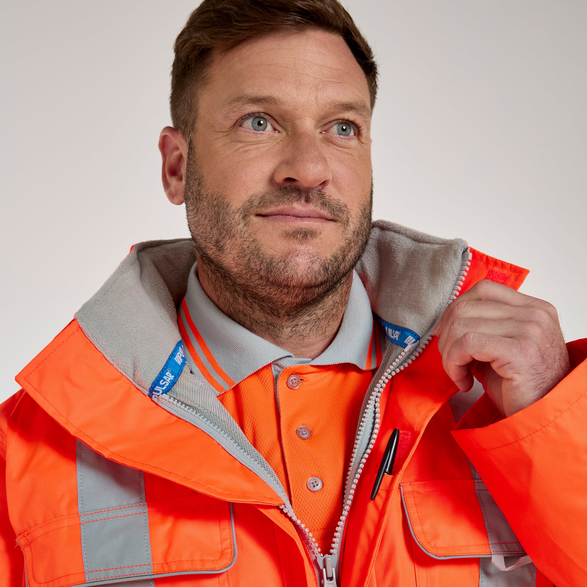 Mesh Lined Coverall Orange - Recycled Content