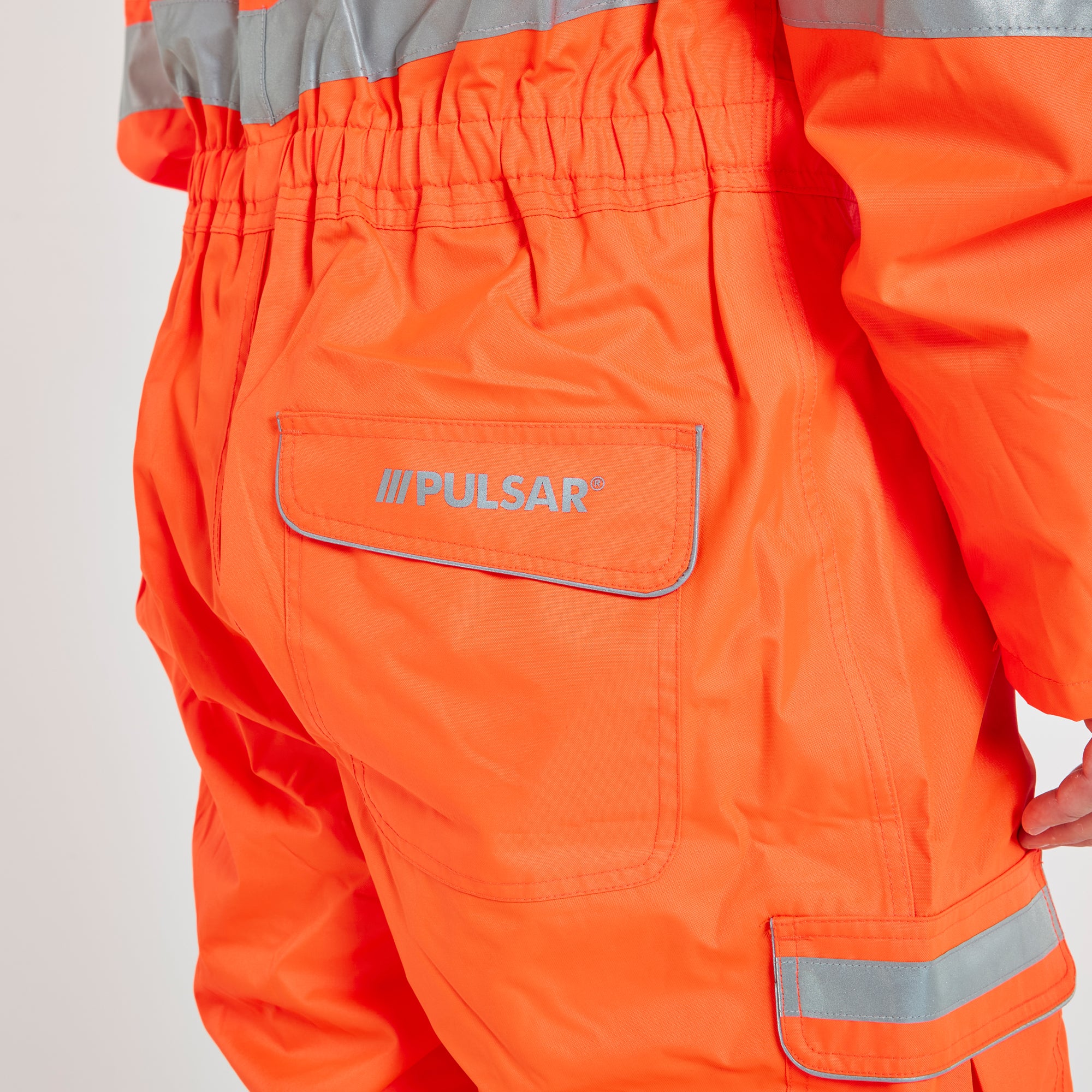 Mesh Lined Coverall Orange - Recycled Content