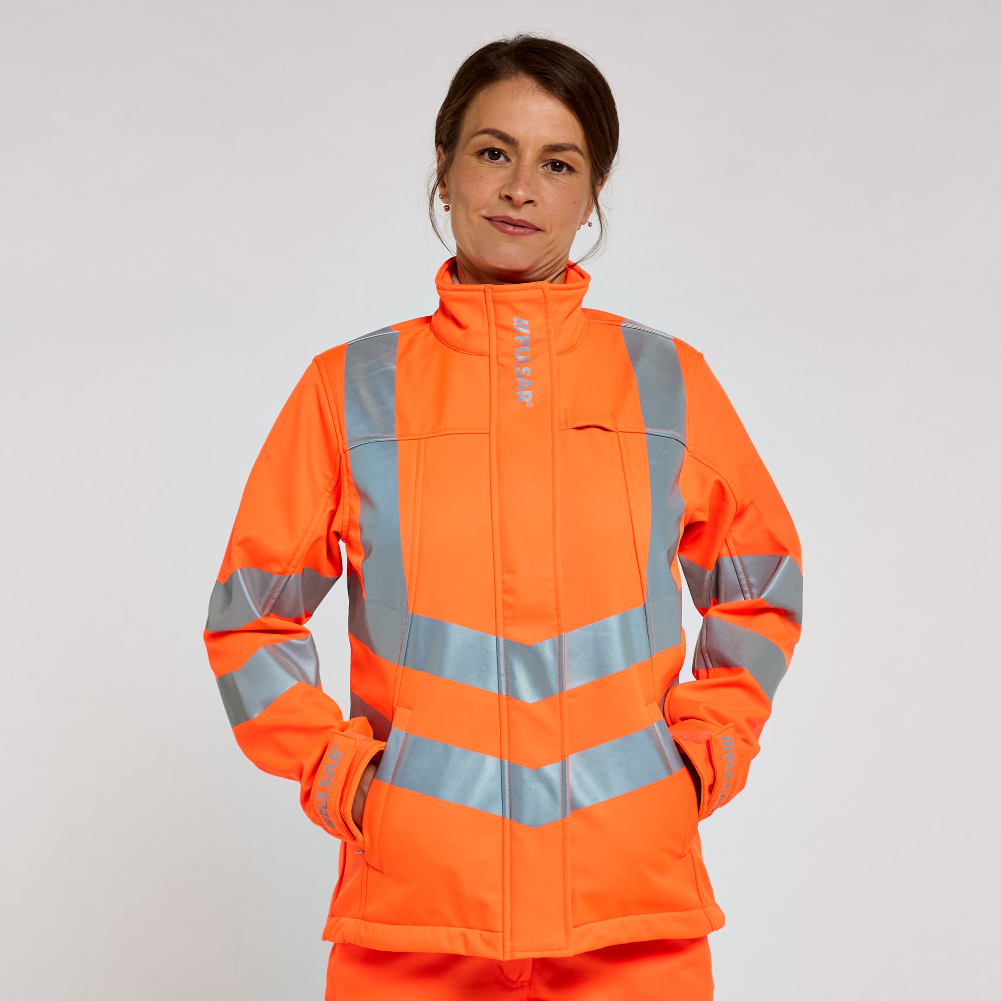 Women's Softshell Orange - Recycled Content