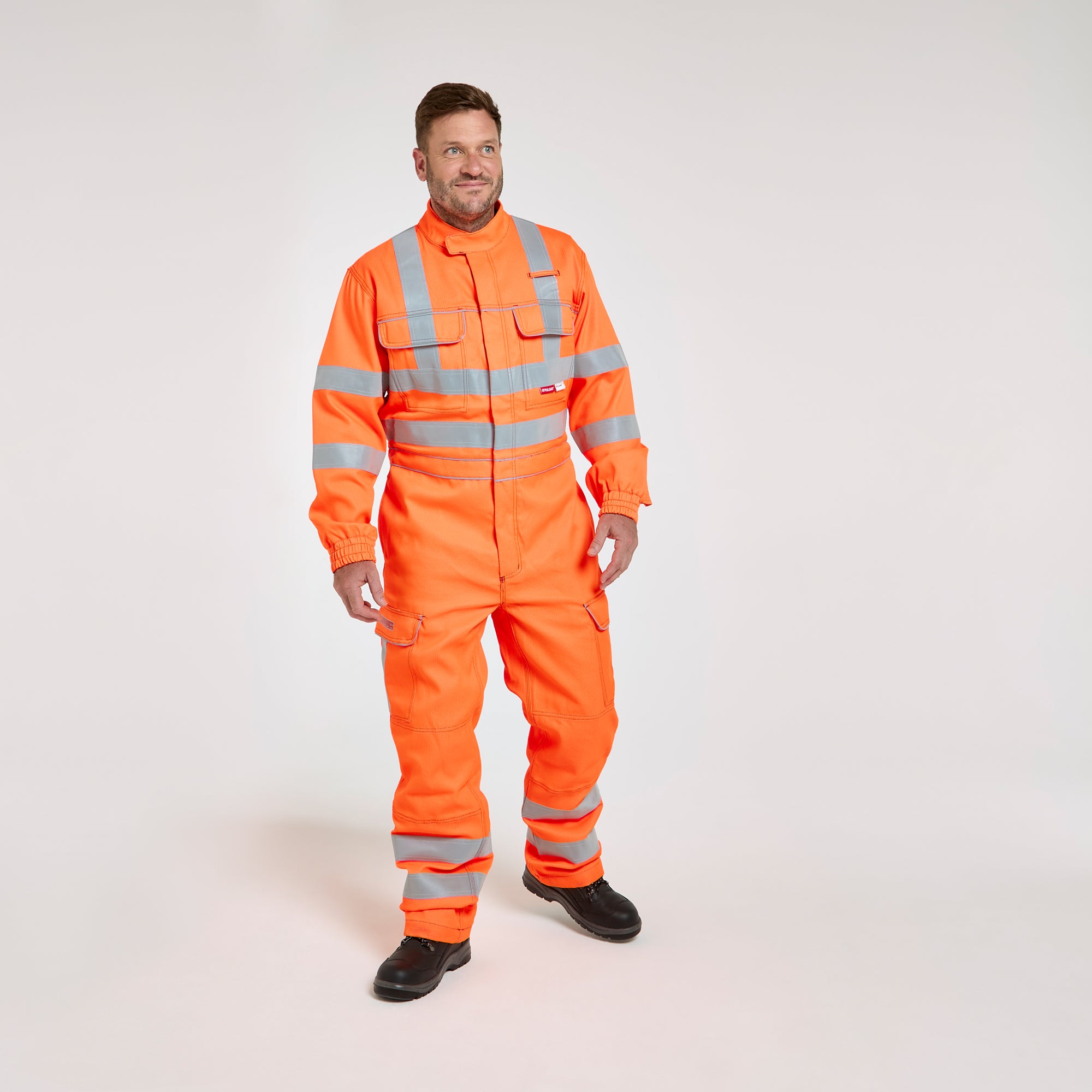oll×FRAMeWORK JUMPSUIT PULSAR® PROTECT Rail Spec 310gsm FR-AST-ARC Combat Coverall Orange