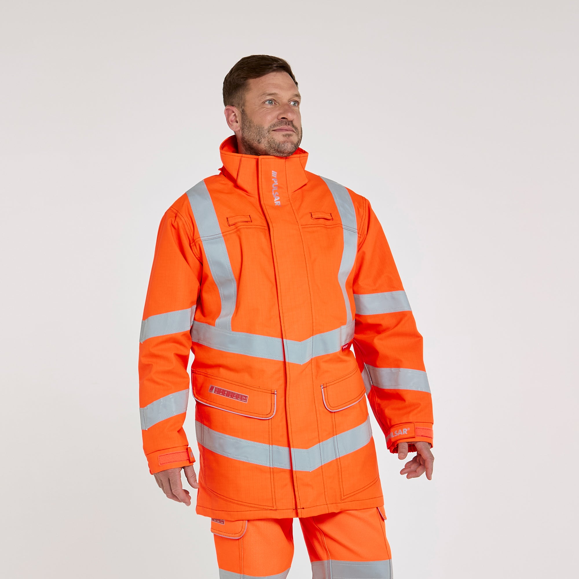 Electric ARC Waterproof Storm Coat Orange