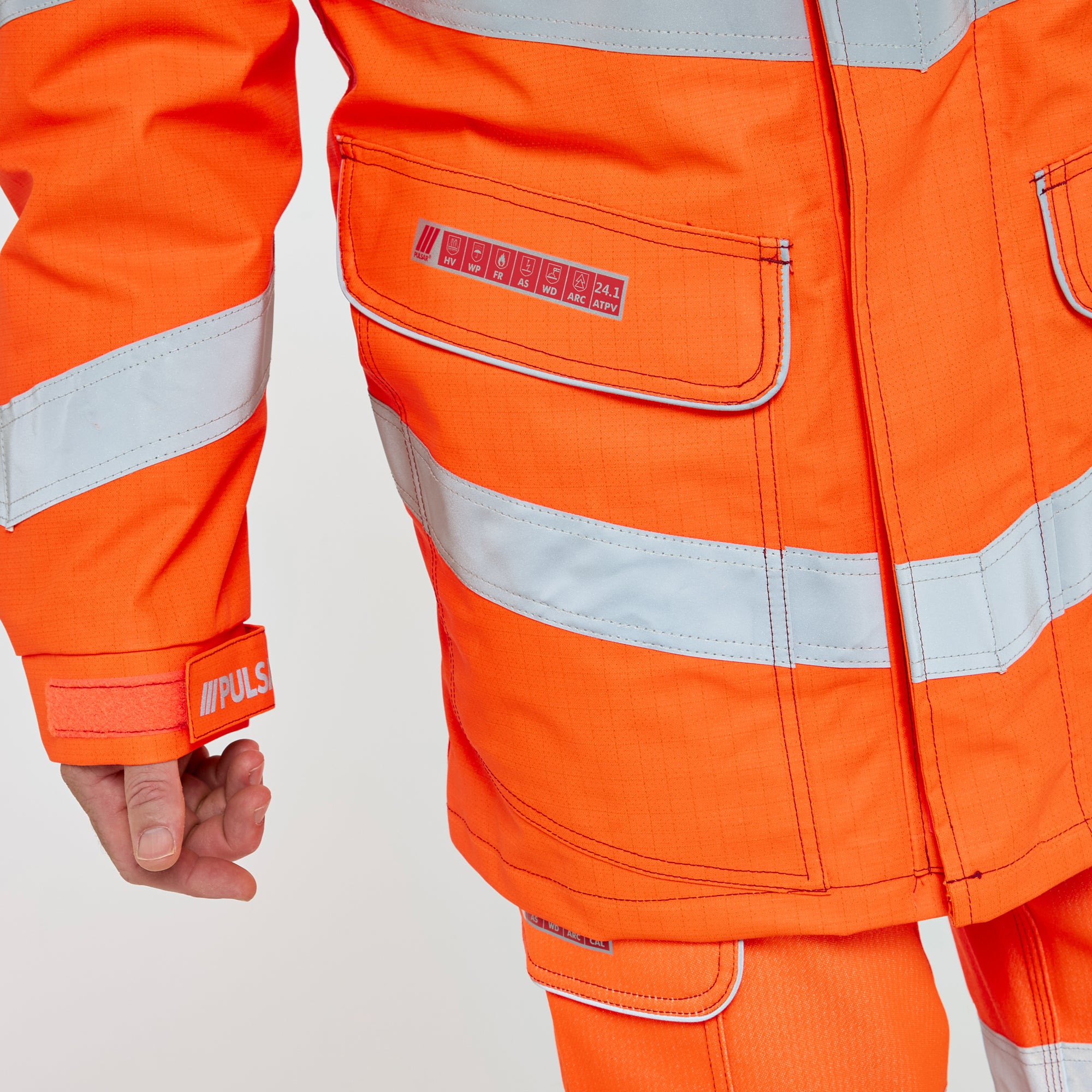 Electric ARC Waterproof Storm Coat Orange