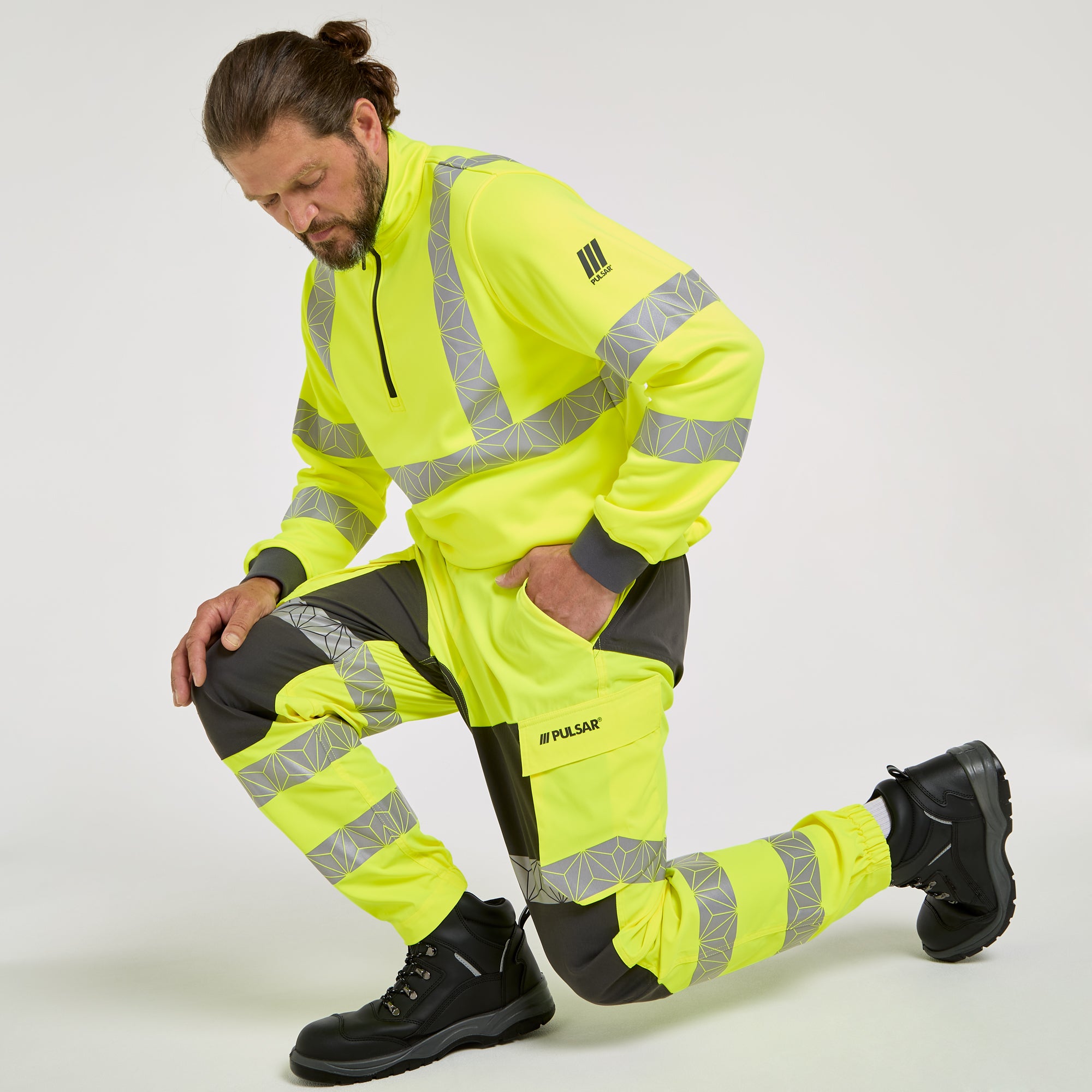 Work Pant Yellow Grey (Unisex)