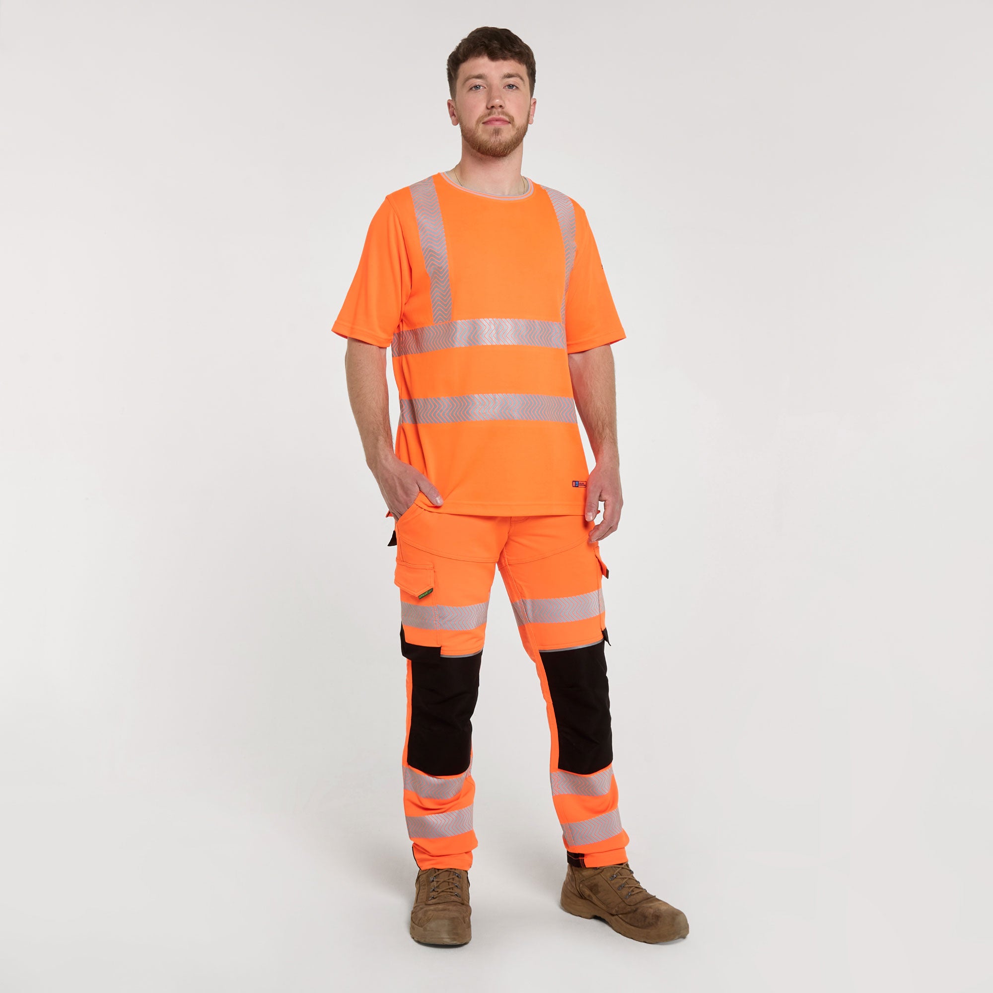 Short Sleeve T-Shirt Orange - Bamboo Content