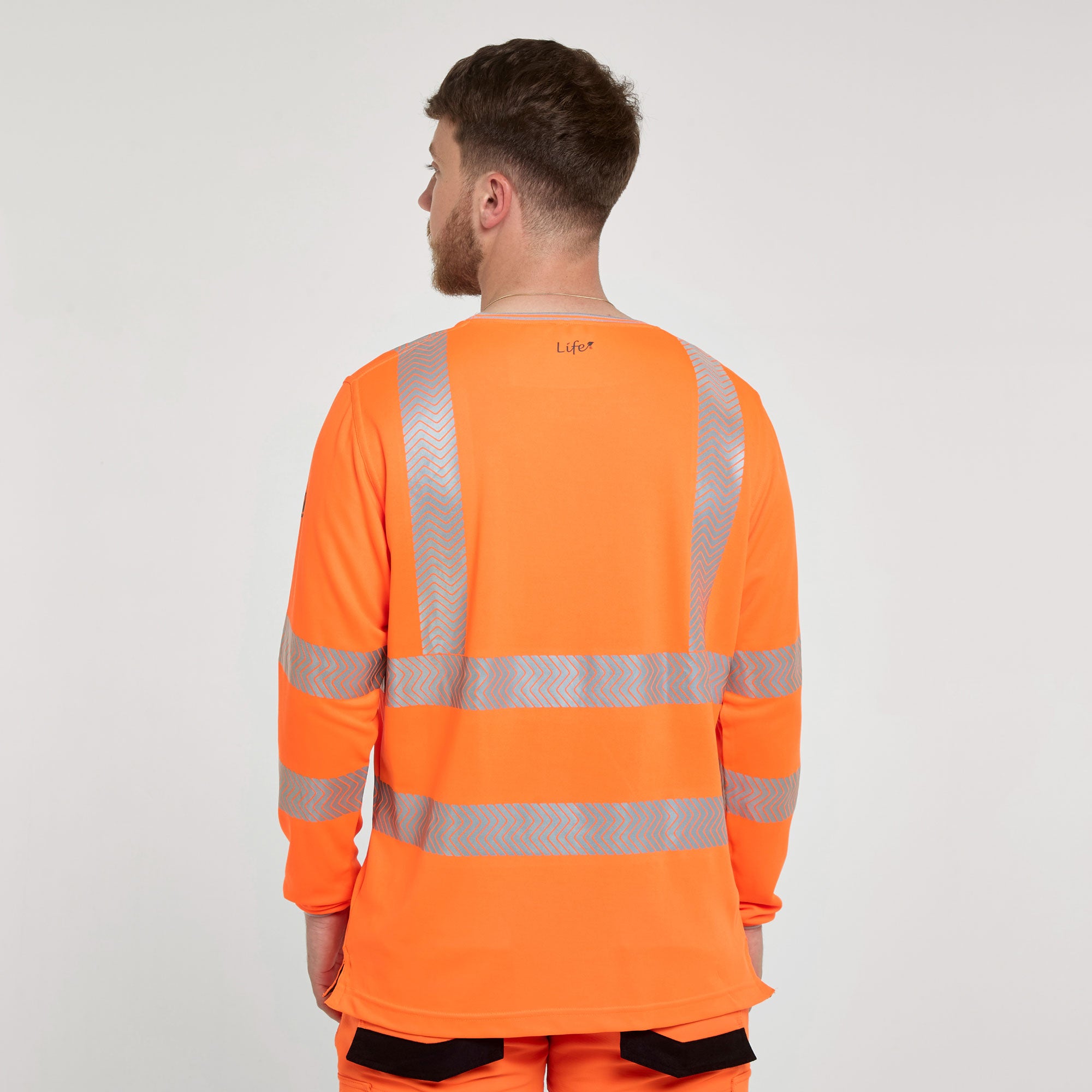 Long Sleeve T-Shirt Orange - Bamboo Content