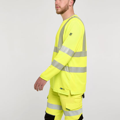 Long Sleeve T-Shirt Yellow - Bamboo Content