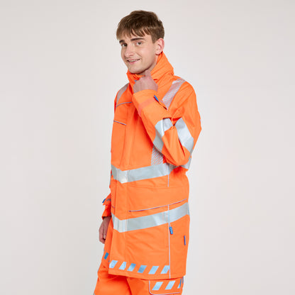 Storm Coat Orange - Recycled Content