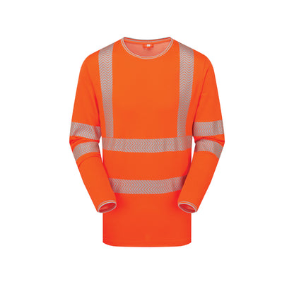 Long Sleeve T-Shirt Orange - Bamboo Content