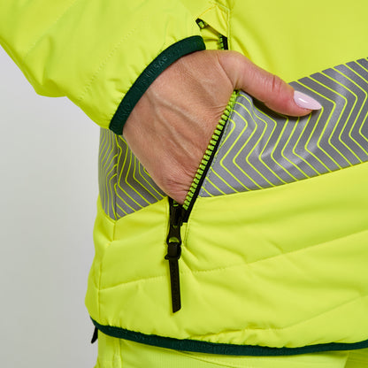 Women's Reversible Puffer Jacket Yellow