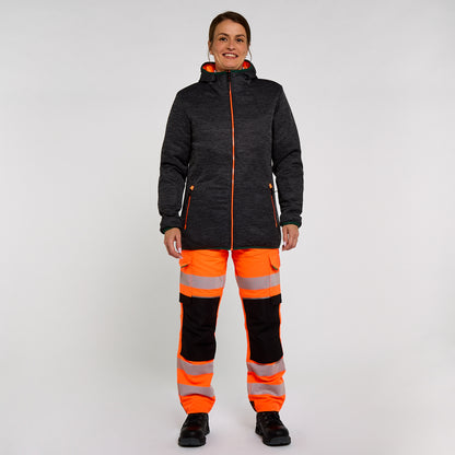 Women's Reversible Puffer Jacket Orange