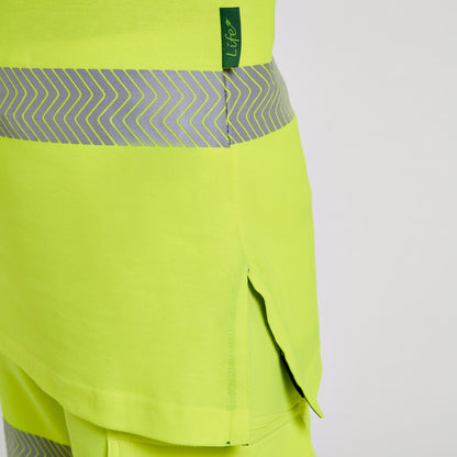 Women's Short Sleeve Polo Shirt Yellow - Bamboo Content