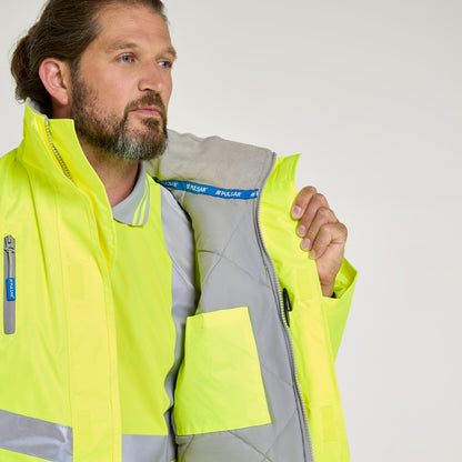 Padded Storm Coat Yellow - Recycled Content