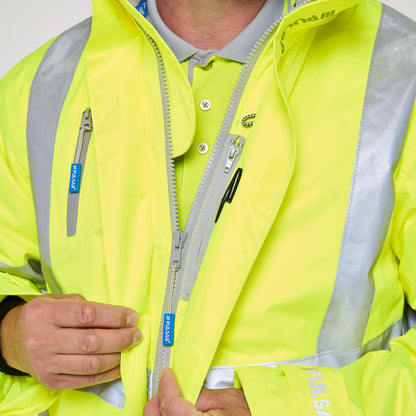 Padded Storm Coat Yellow - Recycled Content