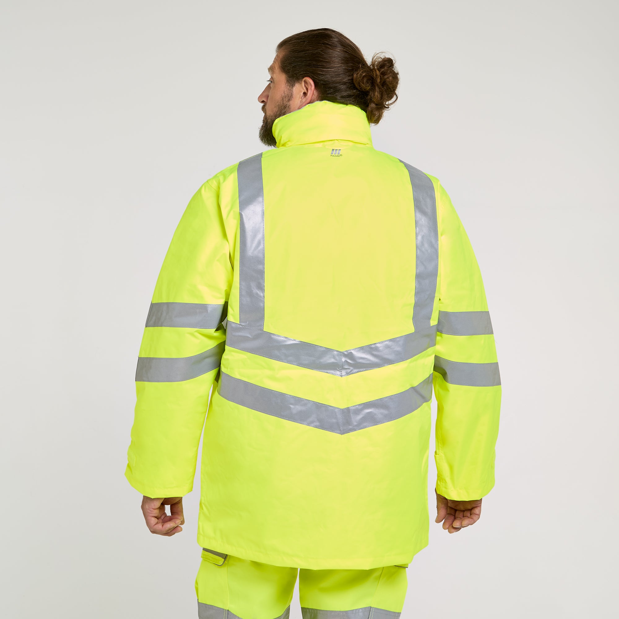 Padded Storm Coat Yellow - Recycled Content