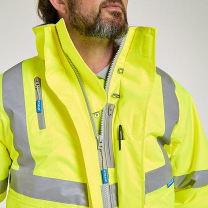 Padded Bomber Jacket Yellow - Recycled Content