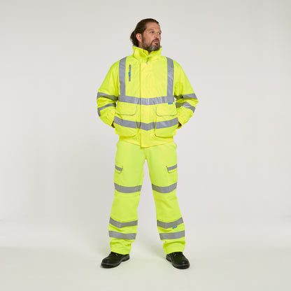 Padded Bomber Jacket Yellow - Recycled Content