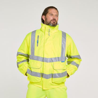 Padded Bomber Jacket Yellow - Recycled Content