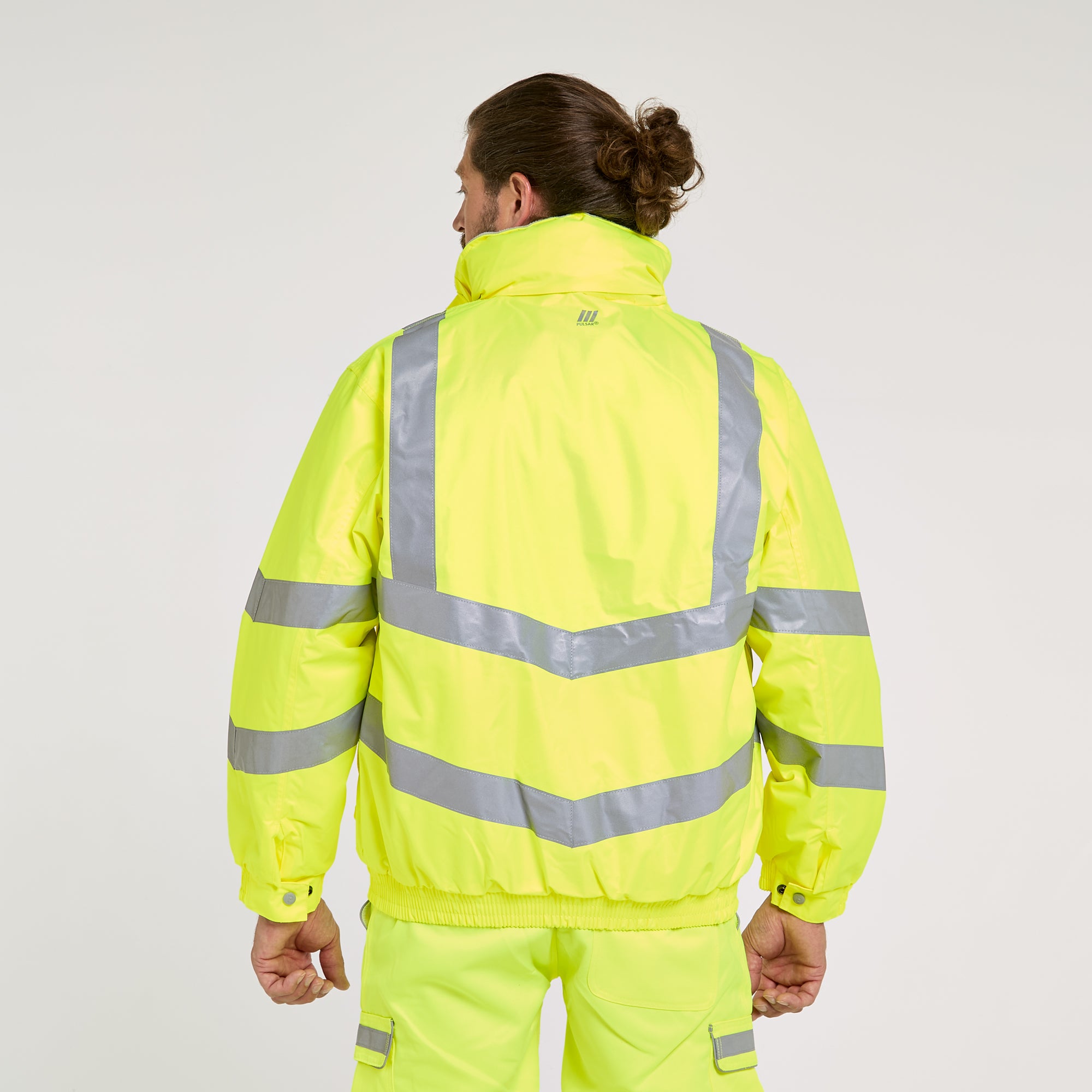 Padded Bomber Jacket Yellow - Recycled Content