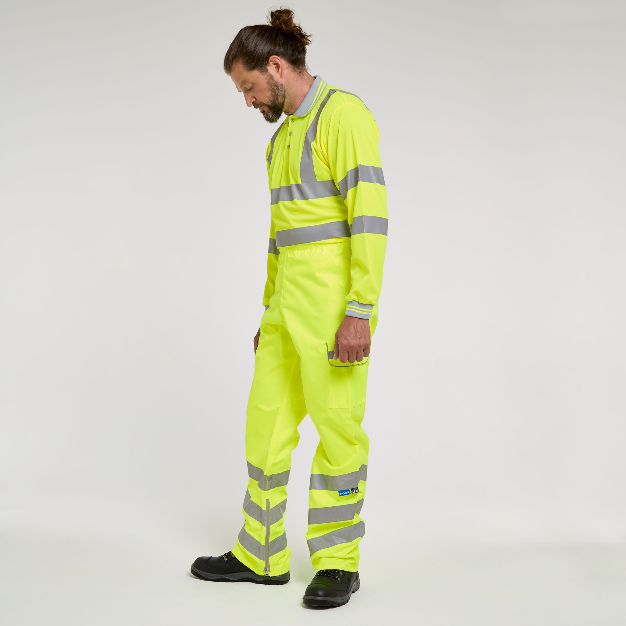 Waterproof Overtrousers Yellow - Recycled Content