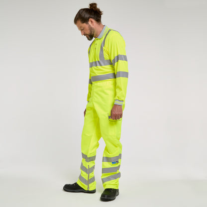 Waterproof Overtrousers Yellow - Recycled Content
