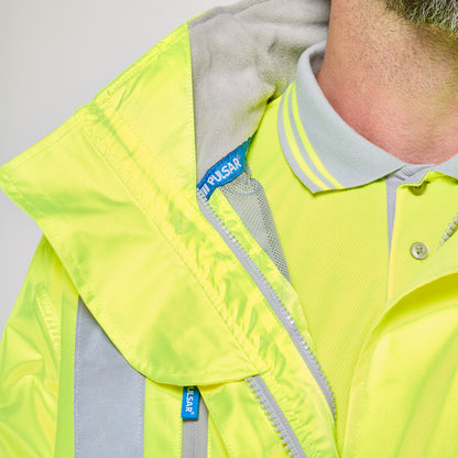 Mesh Lined Storm Coat Yellow - Recycled Content