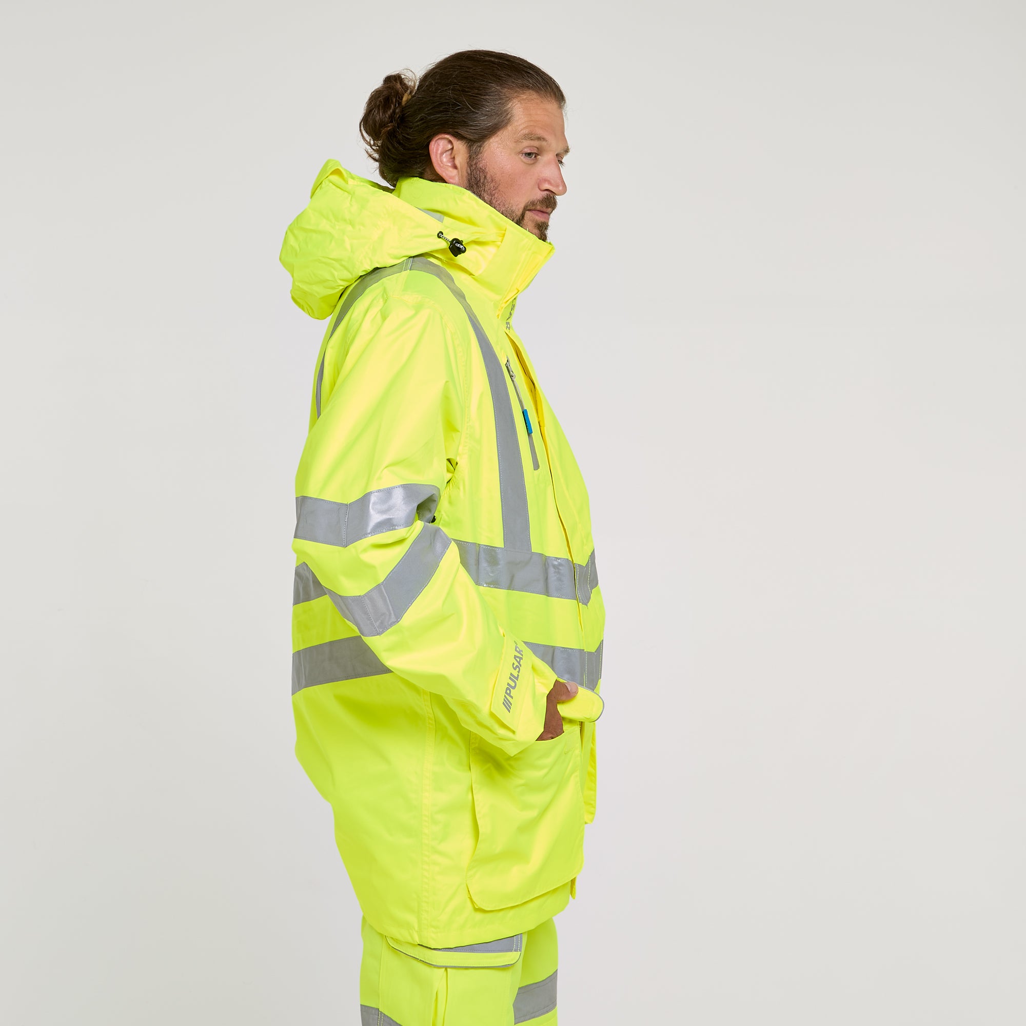 Mesh Lined Storm Coat Yellow - Recycled Content