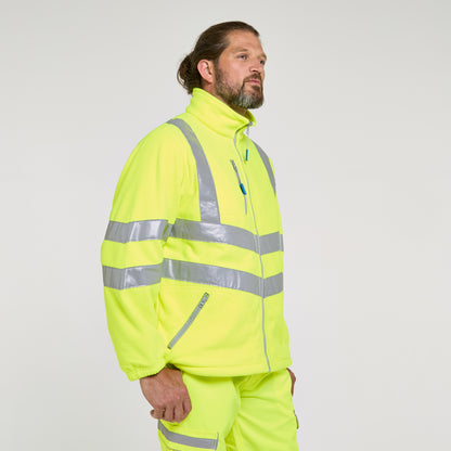 Interactive Fleece Jacket Yellow - Recycled Content